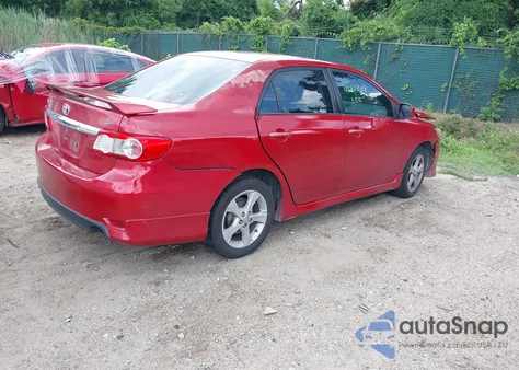 2011 Toyota Corolla S из США, поврежденный, VIN 2T1BU4EE2BC669548